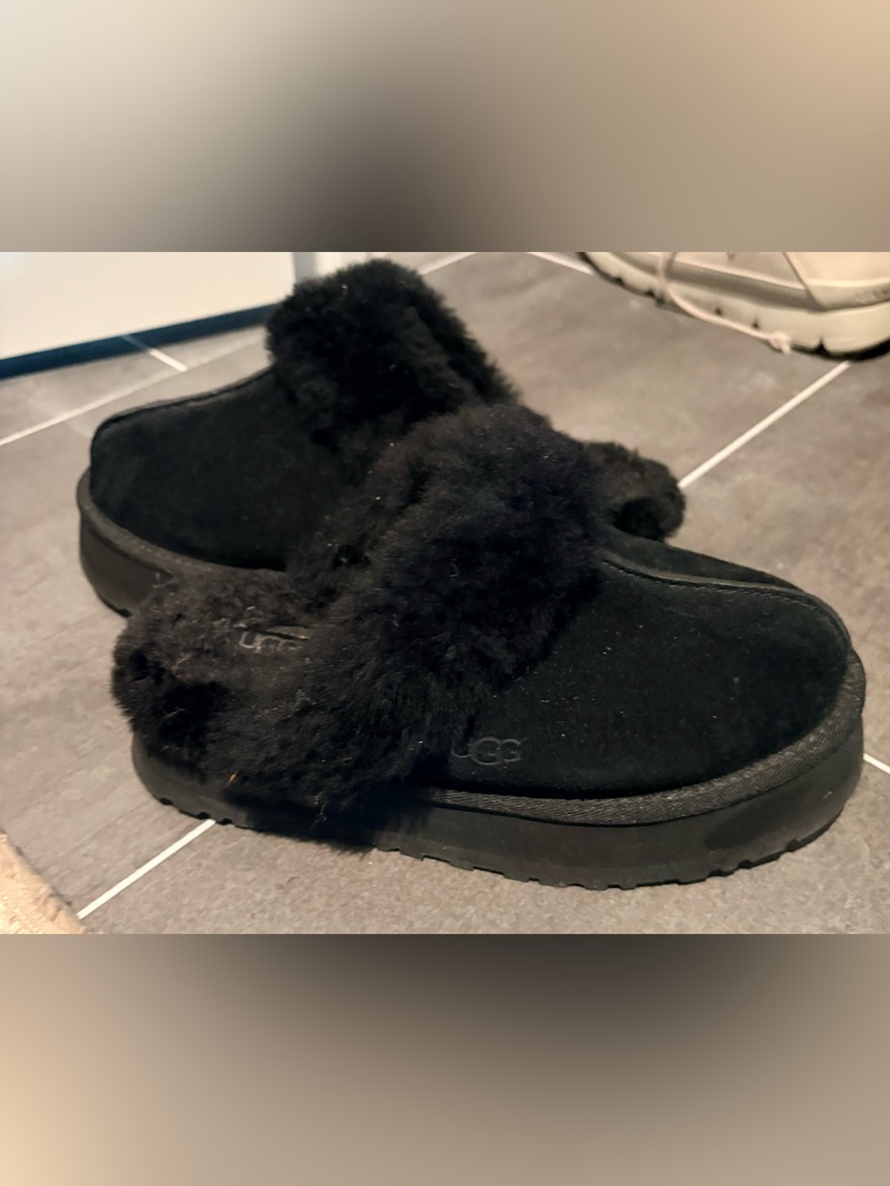 UGG Disquette women's shearling slipper clogs sheepskin 7 New